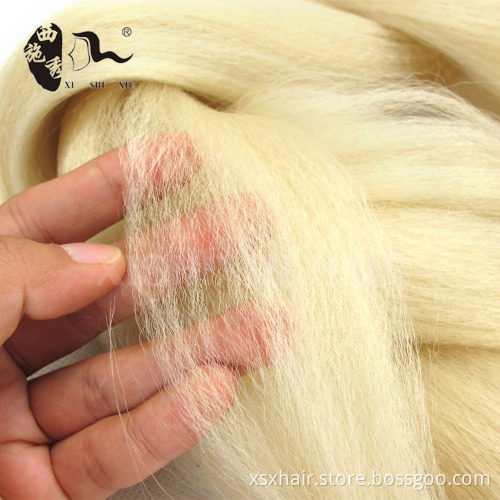 New African Hair Braiding Style Ombre Color Synthetic Braids Hair Weaving 82" Yaki Braiding hair